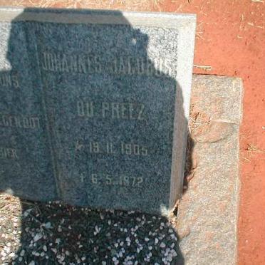PREEZ Johannes Jacobus, du 1905-1972