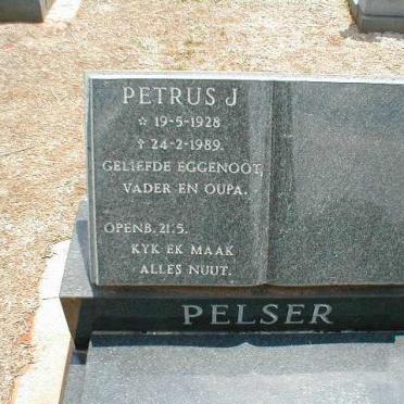 PELSER Petrus J. 1928-1989