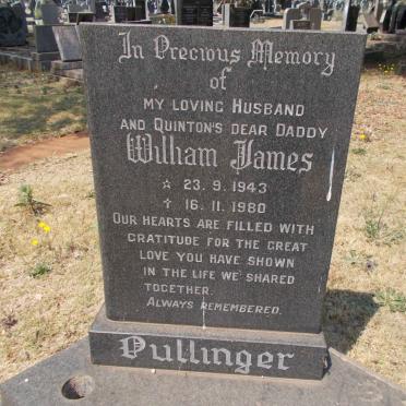 PULLINGER William James 1943-1990