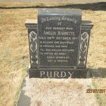PURDY Amelia Jeannette -1947