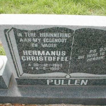 PULLEN Hermanus Christoffel 1963-1990