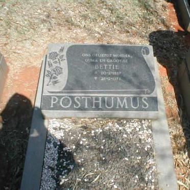 POSTHUMUS Bettie 1887-1978