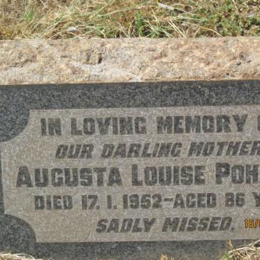 POHLMAN Augusta Louise -1952