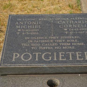 POTGIETER Antonie Michiel 1910-1966 &amp; Catharina Cornelia 1902-1979
