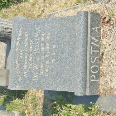 POSTMA W.J. 1898-1952