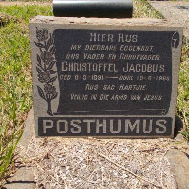 POSTHUMUS Christoffel Jacobus 1891-1960