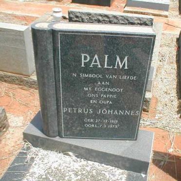 PALM Petrus Johannes 1919-1973