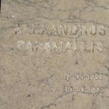 PAPAMALLIS Alexandros 1955-1992