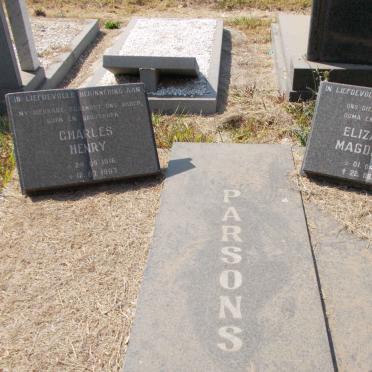PARSONS Charles Henry 1916-1997 &amp; Elizabetha Magdelena 192?-200?