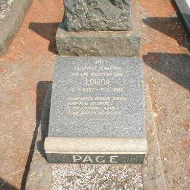 PAGE Louisa 1892-1955