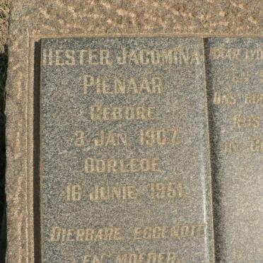 PIENAAR Hester Jacomina 1907-1951