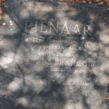 PIENAAR Petrus Francois 1904-1980