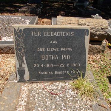 PIO Botha 1914-1963
