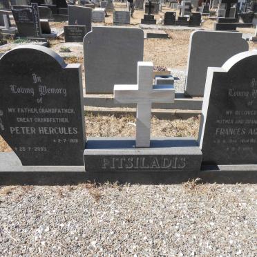 PITSILADIS Peter Hercules 1916-2003 &amp; Frances Agnes VAN NIEKERK 1914-1985