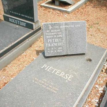 PIETERSE Petrus Francois 1919-1986
