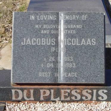 PLESSIS Jacobus Nicolaas, du 1953-1993