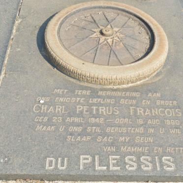 PLESSIS Charl Petrus Francois, du 1908-1952 &amp; Gezina Catharina W.F. BOSHOFF 1916-1993