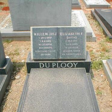 PLOOY Willem J.H.J., du 1907-1983 &amp; Elizabeth F. 1913-1990