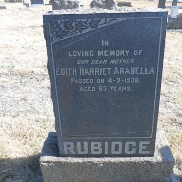 RUBIDGE Edith Harriet Arabella -1938