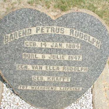 RUDOLPH Barend Petrus 1884-1947