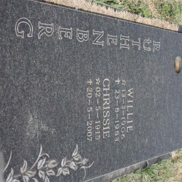 RUTHENBERG Willie 1906-1983 &amp; Chrissie 1915-2007