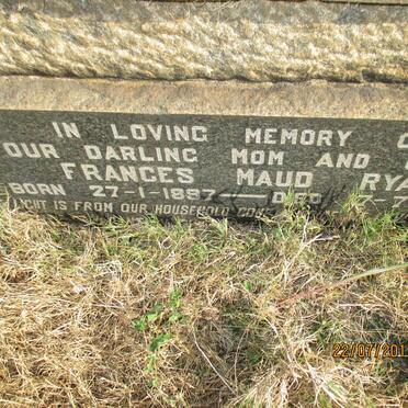 RYAN M.E. 1890-1944 &amp; Frances Maud 1897-1946 :: RYAN J.P.H. 1923-1943