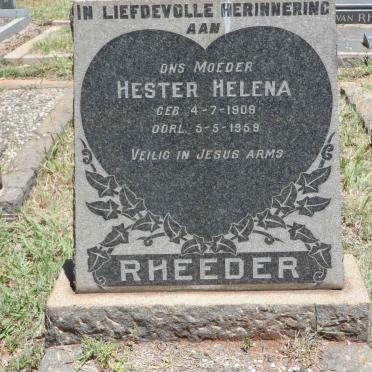 RHEEDER Hester Helena 1909-1959