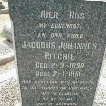 RITCHIE Jacobus Johannes 1890-1951