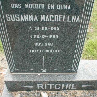RITCHIE Susanna Magdelena 1915-1993