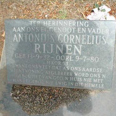 RIJNEN Antonius Cornelius 1932-1980