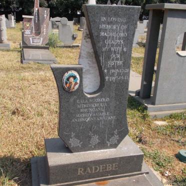 RADEBE Madhloma Gladys 1949-1997