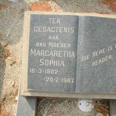 RAND Margaretha Sophia, du 1902-1967
