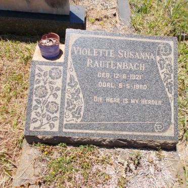 RAUTENBACH Violette Susanna 1921-1960