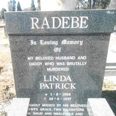 RADEBE Linda Patrick 1958-1997