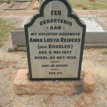 REINERS Anna Losya nee GROBLER 1897-1932