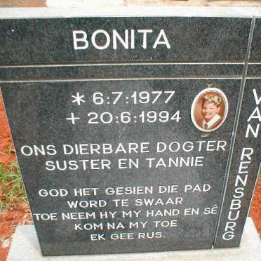 RENSBURG Bonita, van 1977-1994