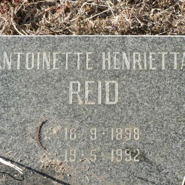REID Antoinette Henrietta 1898-1992
