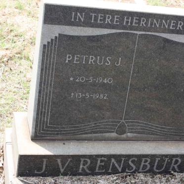 RENSBURG Petrus J., J.v. 1940-1982