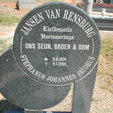 RENSBURG Stephanus Johannes Jacobus, Jansen van 1974-1999 :: ? Doorsie 1975-2010