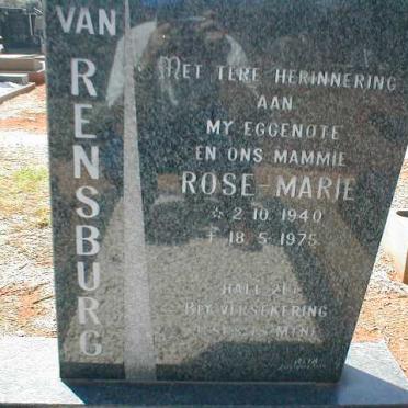 RENSBURG Rose-Marie, van 1940-1975