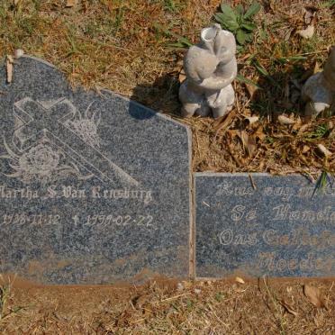 RENSBURG Martha S., van 1938-1999