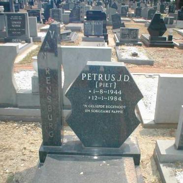 RENSBURG Petrus J.D., van 1944-1984