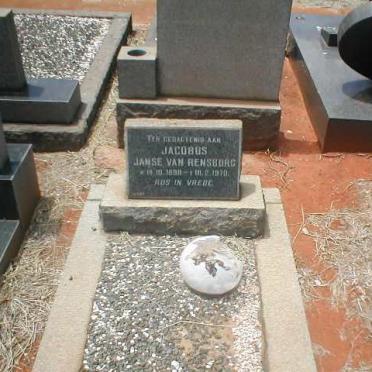 RENSBURG Jacobus, Janse van 1898-1970
