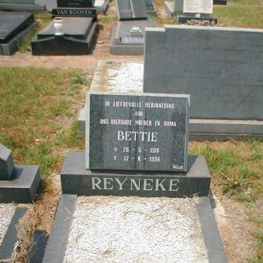 REYNEKE Bettie 1916-1996