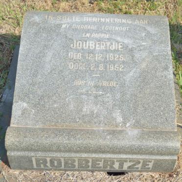 ROBBERTZE Joubertjie 1925-1952