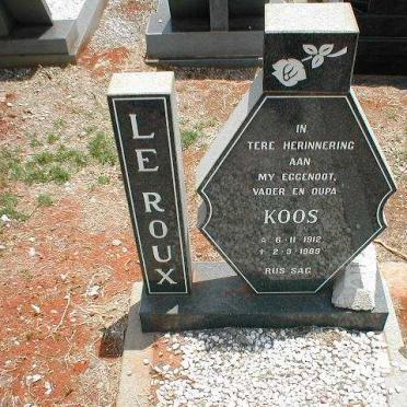 ROUX Koos, le 1912-1989