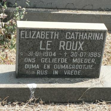 ROUX Elizabeth Catharina, le 1904-1985