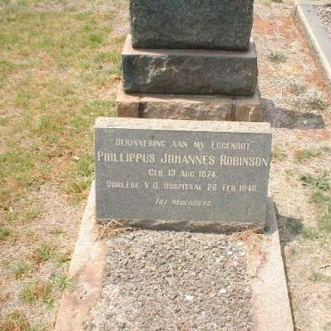 ROBINSON Phillippus Johannes 1874-1946