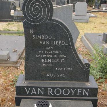 ROOYEN Renier C., van 1931-1983