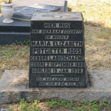 ROOS Maria Elizabeth Potgieter nee LABUSCHAGNE 1888-1938